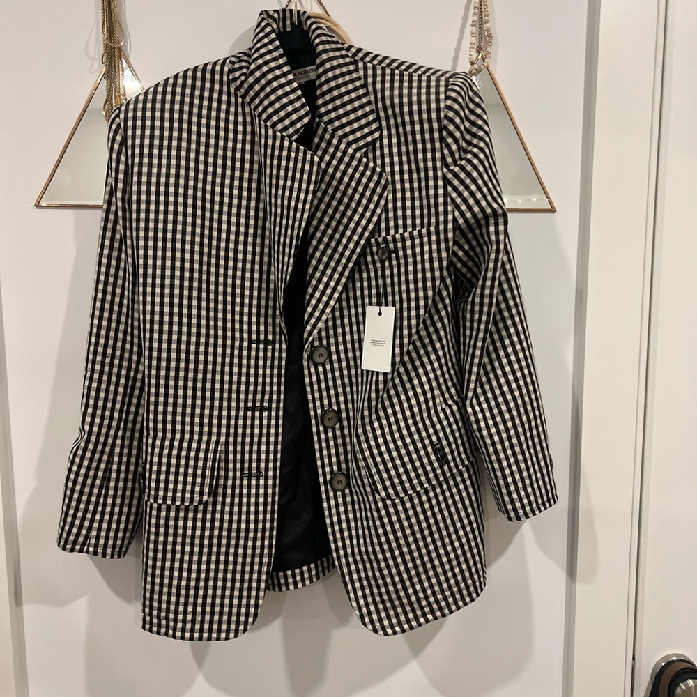 Vintage Saint Laurent gingham Blazer OPEN TO OFFERS!!!